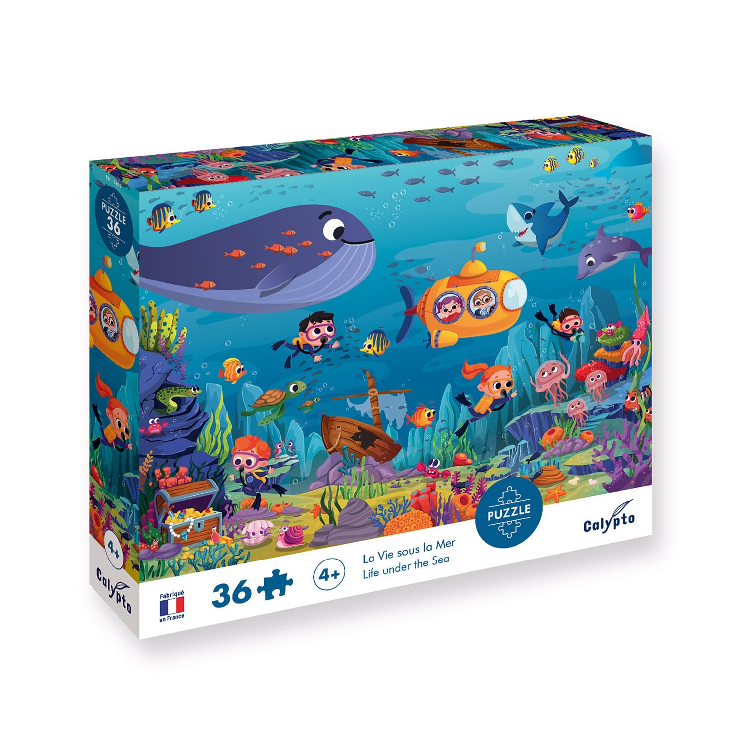 Sentosphere XSE-7602 Calypto Underwater Life 36 Piece Puzzle