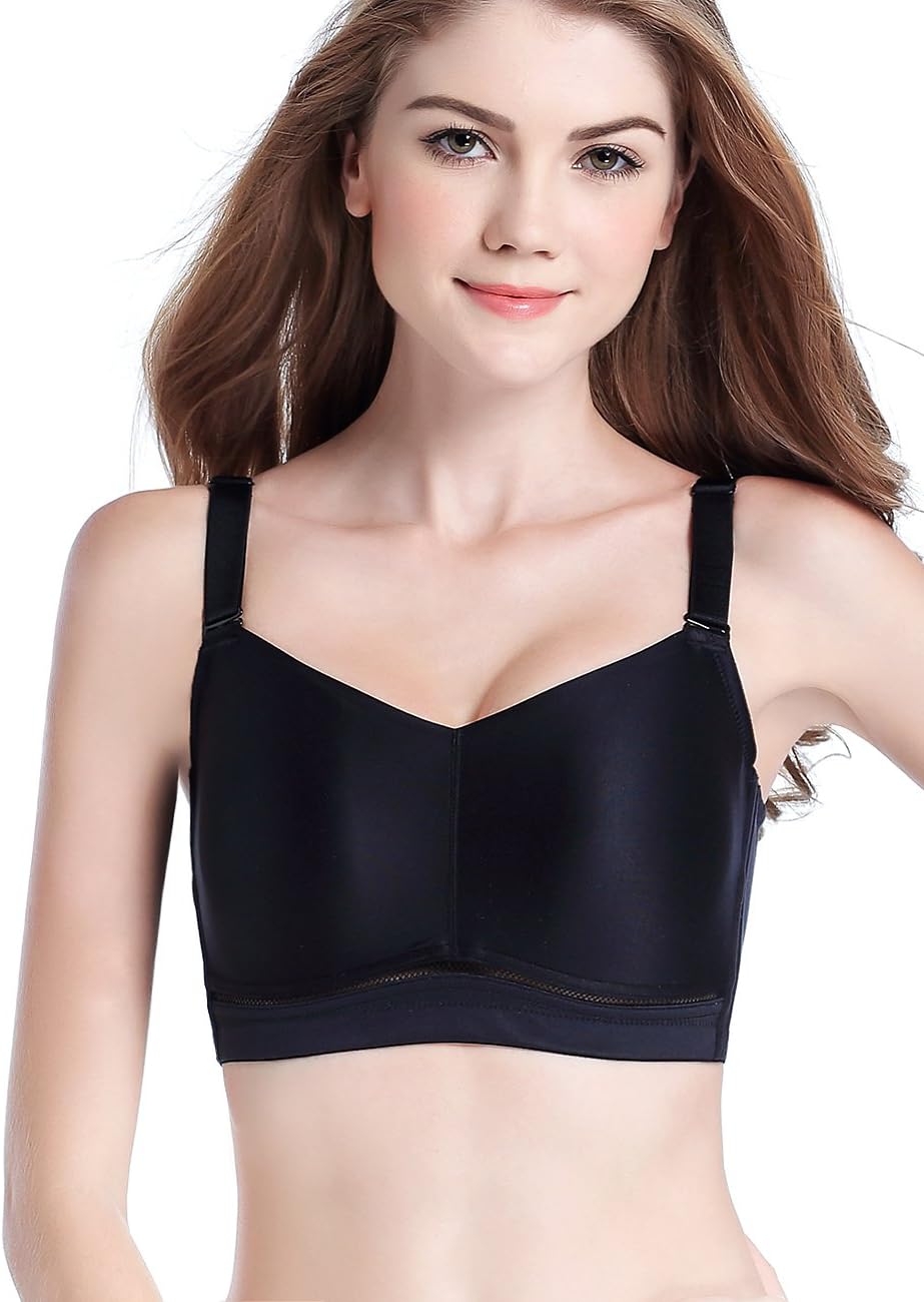 DeceDila Vest Bra Comfortable Breathable Firm Control Daily Multi-Purpose Wireless Bra VM1624
