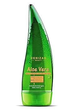 Cenizas 99% Pure Paraben Free Aloe Vera Gel Multipurpose for Skin and Hair, 130ml