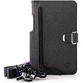 Dango Slim Minimalist Wallet & Document Holder for Men - Dtex Water Resistant - Bifold, Black