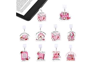 cosmisun Dust Plug Charm for Kindle - 9 Pcs Dust Plug Compatible with Phone Charging Port Pendant Type C/USB C Plug Cover for E-Reader Book Lover Students Teachers Gift Accessories for E-Reader