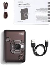 INSTAX mini LiPlay Hybrid Instant Camera Deep Bronze with LCD Screen view 2