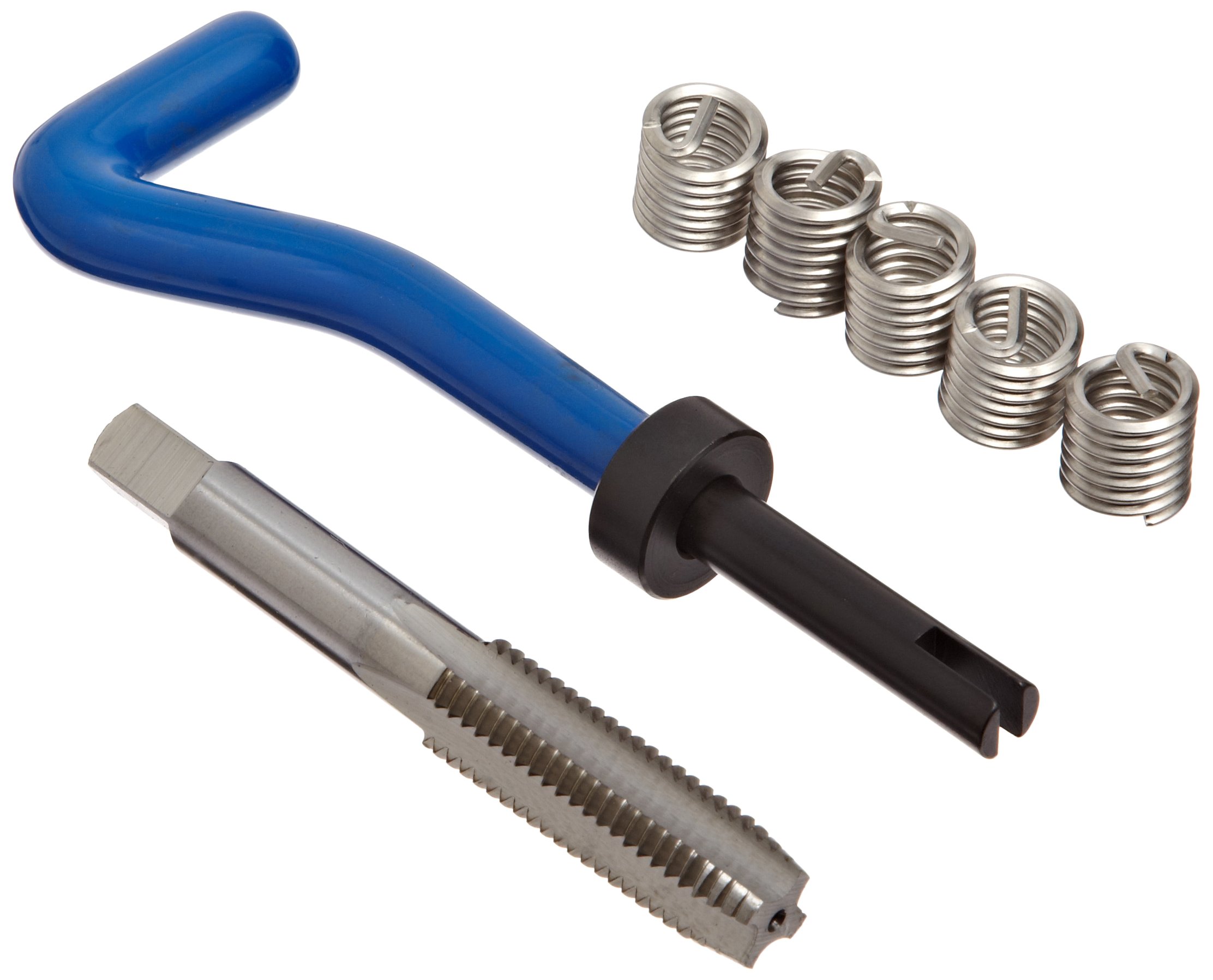 E-Z Lok EK21115 Helical Threaded Insert Kit, 304 Stainless Steel, 7/16″-14 Thread Size, 0.656″ Installed Length (Pack of 5)