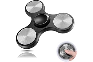 Fidget Spinner Metal Toy, Ultra Durable Stainless Steel Bearing High Speed 4-10 Mins Hand Spinner, Stress Anxiety Relief Hand
