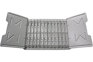 Tarifold - Catalog Rack - Durable Metal - 12 Sections - 45-Degree Viewing Angle Base - Battleship Gray