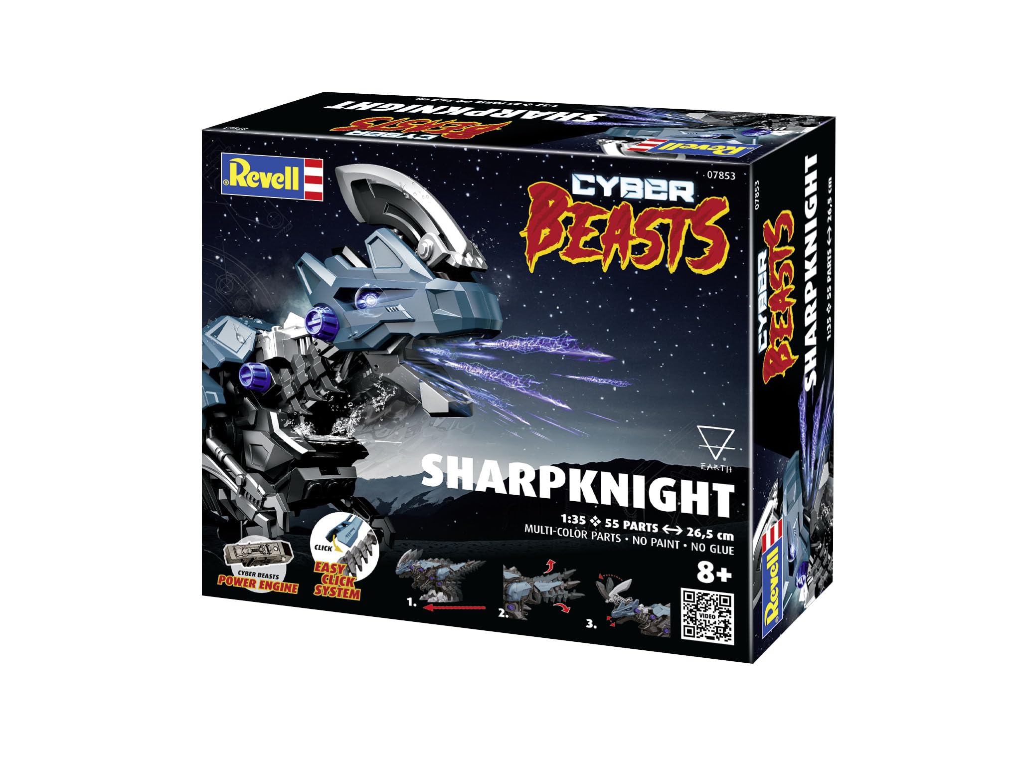 Revell Modellbau I CyberBeasts Sharp Knight I Bausatz I Maßstab 1:48 I 80 Teile I Bastelset ab 10 Jahren I Detailgetreues Modell I Fantasiefigur I Authentische Nachbildung, Exklusiv bei Amazon 5