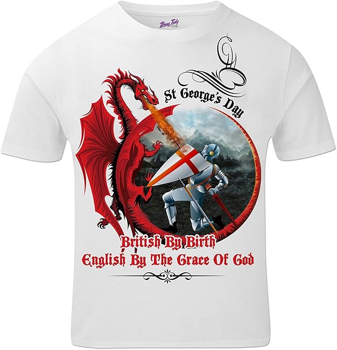 Bang Tidy Clothing St Day T Shirts Mens British by Birth St