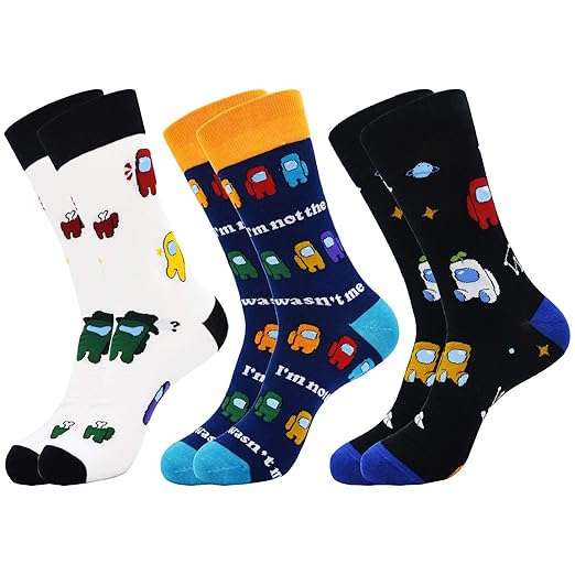 VoTii Among Us Game Socks for Men, Impostor Socks Novelty Funny Crazy