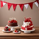 ASTARON 20 Mini Balloons & Balls Cake Decorations Red Cake Toppers view 6