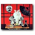 Amazon.com: Sushi Cat Wall Decor Japanese Cute Funny Kitten Art Print ...