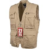 Humvee Utility Vest with 21 Pockets -Travel, Safari, Hunting, Camping, 100% Cotton, Tactical Jacket for Men &amp; Women