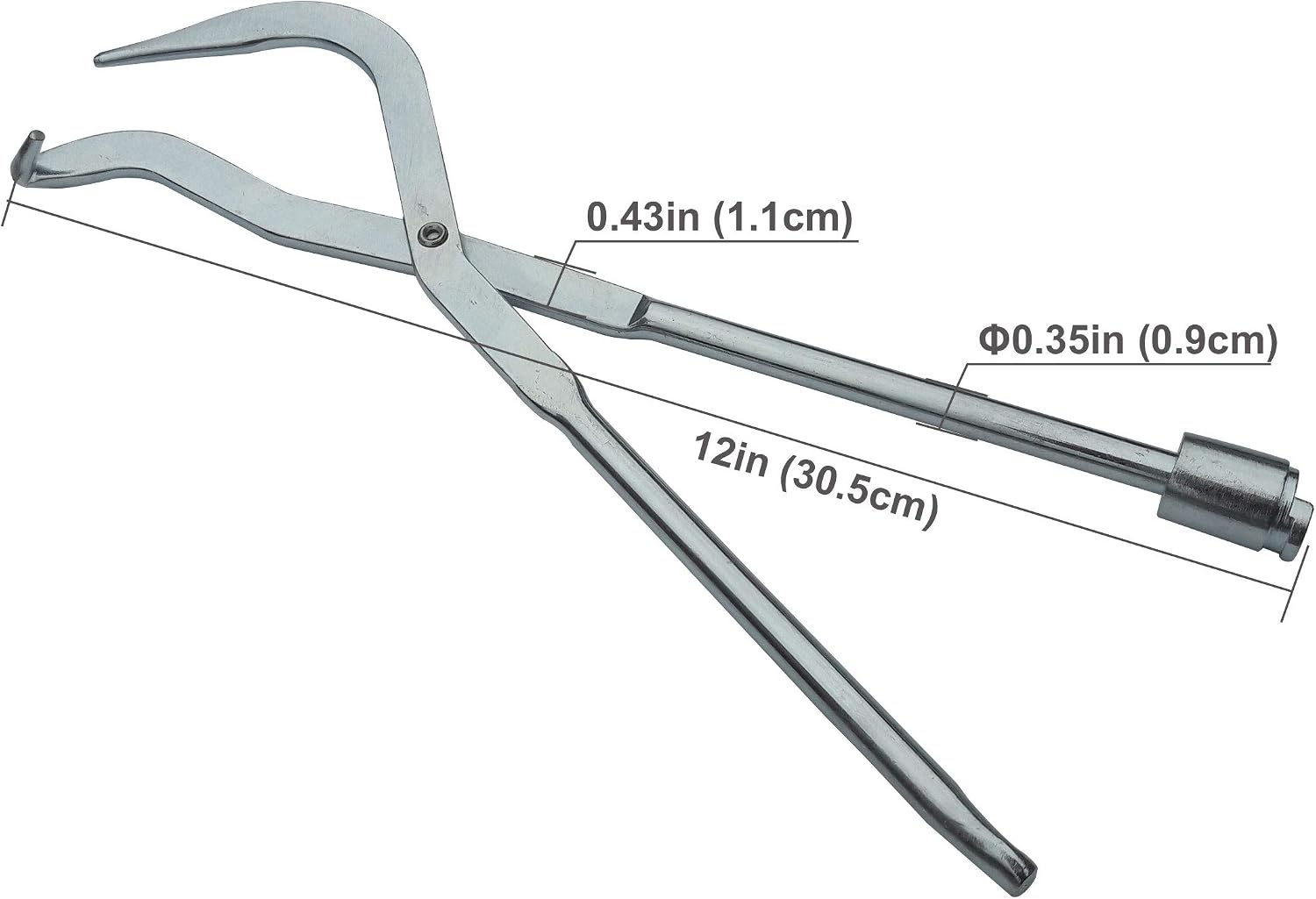 HAUTMEC Brake Spring Pliers, Drum Brake Tool Kit, Double-Ended Carbon Steel Construction, Spring Installer & Remover Tool - Image 3
