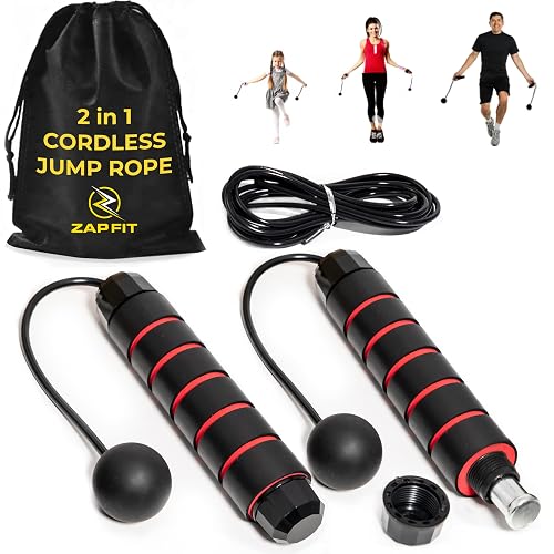 Weighted Cordless Jump Rope with Adjustable Speed Cable in Oman | Whizz ...