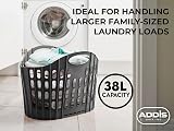 Addis Fold Flat Easy Store Clothes Laundry Basket Hamper Pink 38 Litre view 2