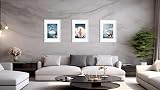 Scholar Tree White Wooden Picture Frame A3 Set of 3 with Mat view 4