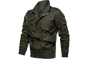 Men's Tactical Jackets Winter Full Zip Fleece Hiking Hunting Coat with Multi Pockets