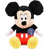 Jay Franco Weighted Disney Plush Pillow Buddy - 2.5 lbs Soft Plushie Stuffed Pillow, 15 Inches, Black - Mickey Mouse