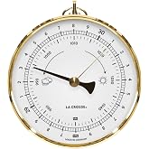 La Crosse 138-611W Analog Dial Barometer, White - Made in Germany