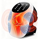 SPATOES Cordless 360° Knee Massager with 1-Second Heat & Red Light Therapy for Joint Pain Relief, 3 Intensities Ideal for Athletes, Seniors, Active Adults