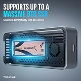 Sabrent USB4 M.2 NVMe Enclosure 40Gbps with Active Cooling EC-U4TN view 3