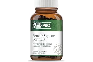 Gaia Herbs Pro Female Hormone Support - Menopause Supplement for Women - with Vitex, Black Cohosh & St. John’s Wort - 60 Vegan Liquid Phyto-Capsules (60 Servings)