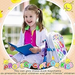 Plastic Duck Keychains Duck Party Favors Cute 3D