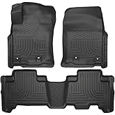Husky Liners Weatherbeater Floor Mats | Fits 2013 - 2024 Toyota 4Runner; 2014 - 2024 Lexus GX460 | Front & 2nd Row, 3-pc Black - 99571