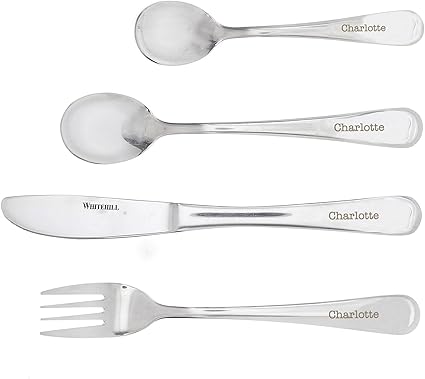 Personalised 3 Piece Cutlery Set Amazon Co Uk Kitchen Home