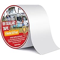 CHUANGSEED RV Roof Sealant Tape White, 4 Inch X 50 Foot UV-Resistant,Weatherproof Roof Seal Tape for RV Camper Trailer Boat S