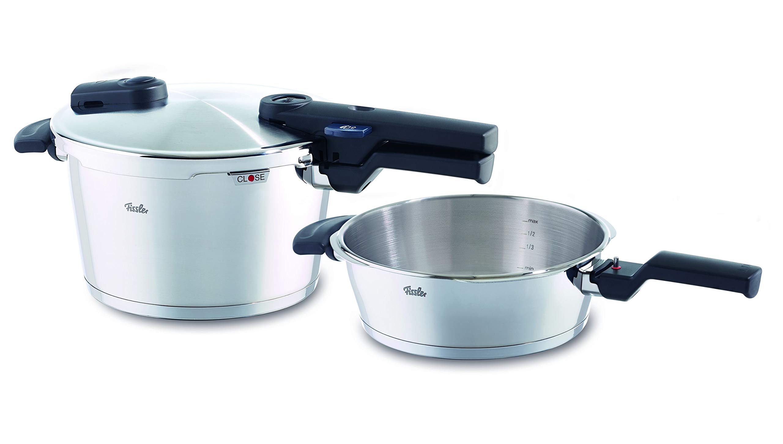 Fissler Vitaquick Black / Induction Pressure Cooker Set with insert and