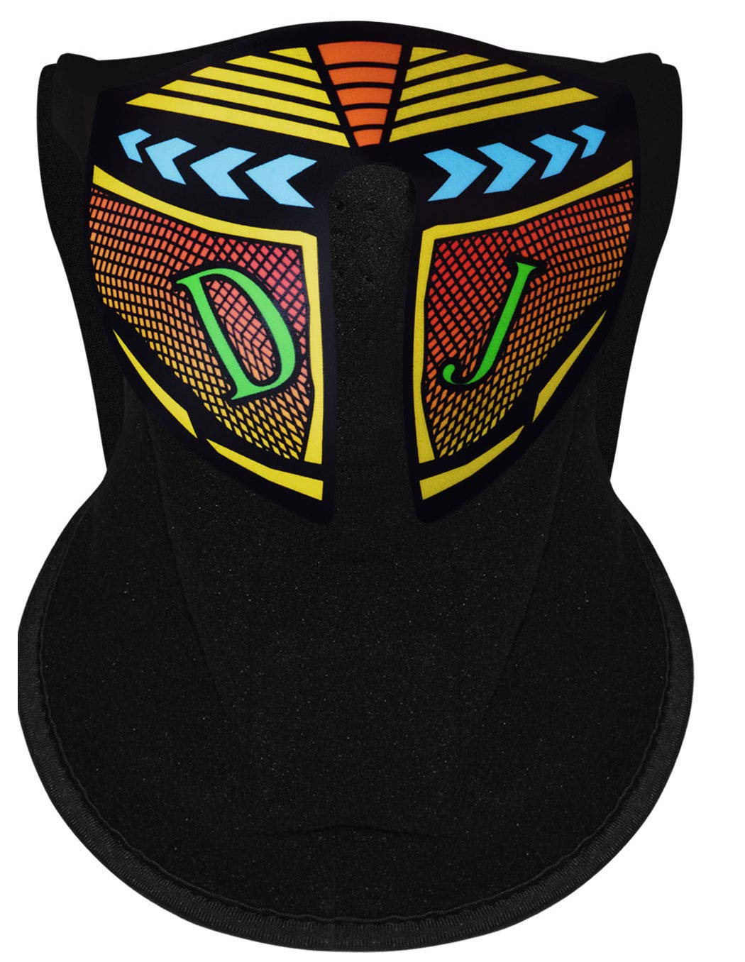 ZOY LED Music Mask Sound Active Mask Light Up Mask for Party Dancing,Riding,Skating,Festival