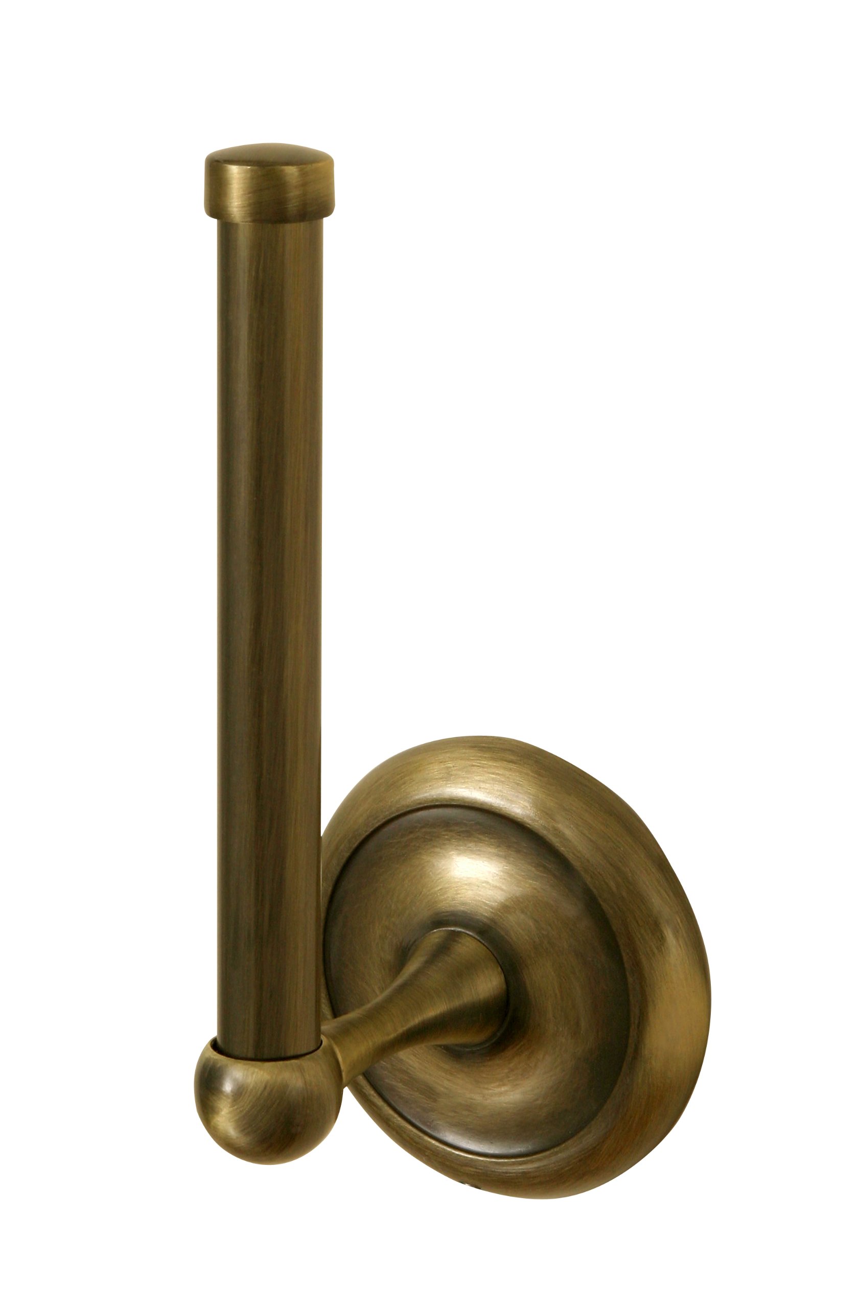 Bisk 00404 Deco Spare Toilet Roll Holder in Antique Brass, 7.5 x 8 x 17.5 cm