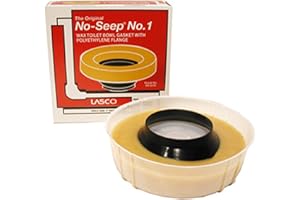 LASCO 04-3310 Toilet Bowl Wax Ring with Polyethylene Flange for 3-Inch and 4-Inch Waste Line