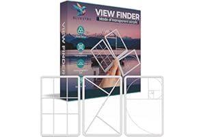 BLUKSYBU Fibonacci View Finder for Artists & Photographers - Golden Ratio Viewer - Fibonacci Composition View Finder | ViewFi