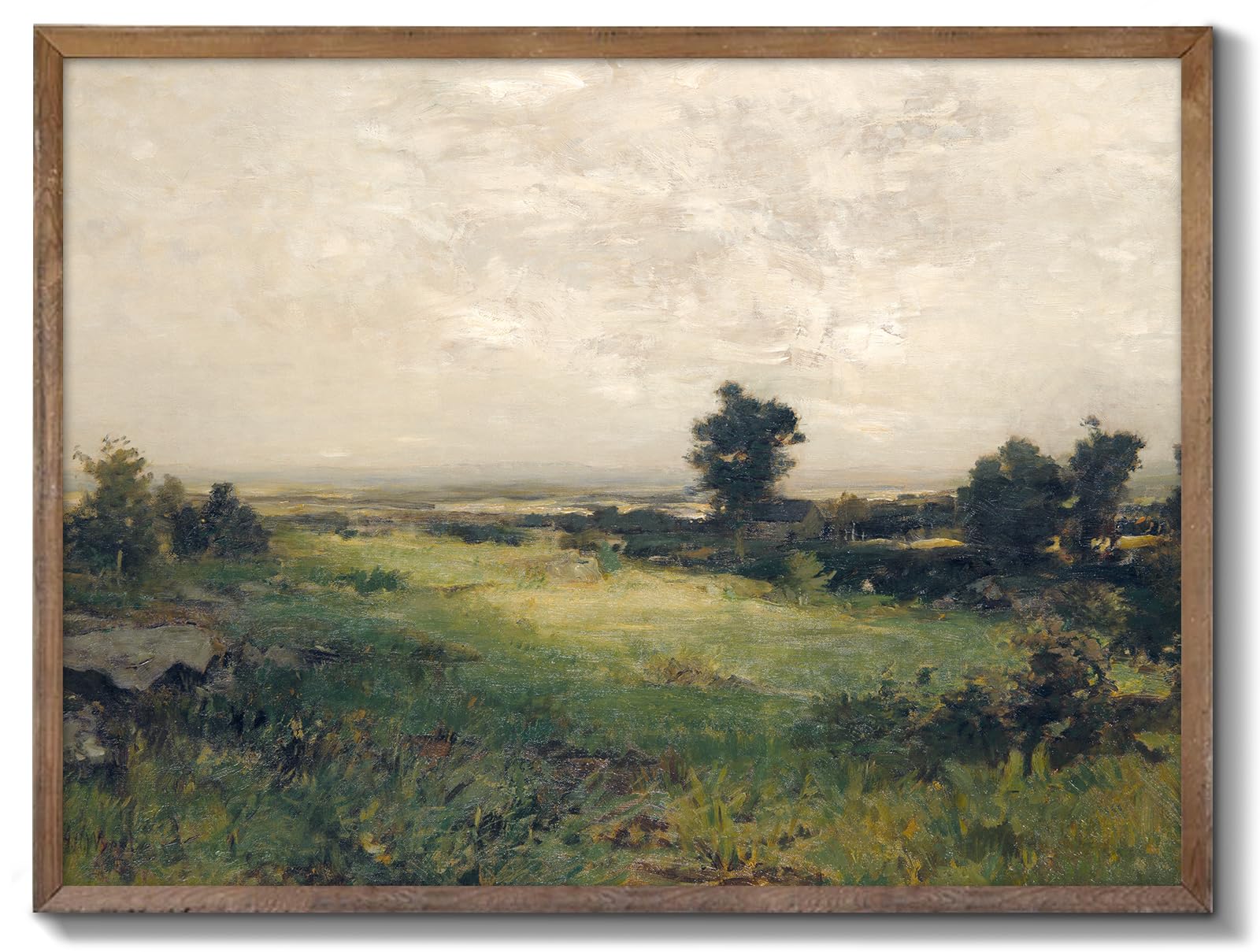 Photo 1 of ** NO FRAME**
XOCUUI Vintage Landscape Unframed Canvas Wall Art, Vintage Rural Hill Prints, The Vast Grassland Classic Wall Prints Farmhouse Bathroom Office Decor - 11x14in