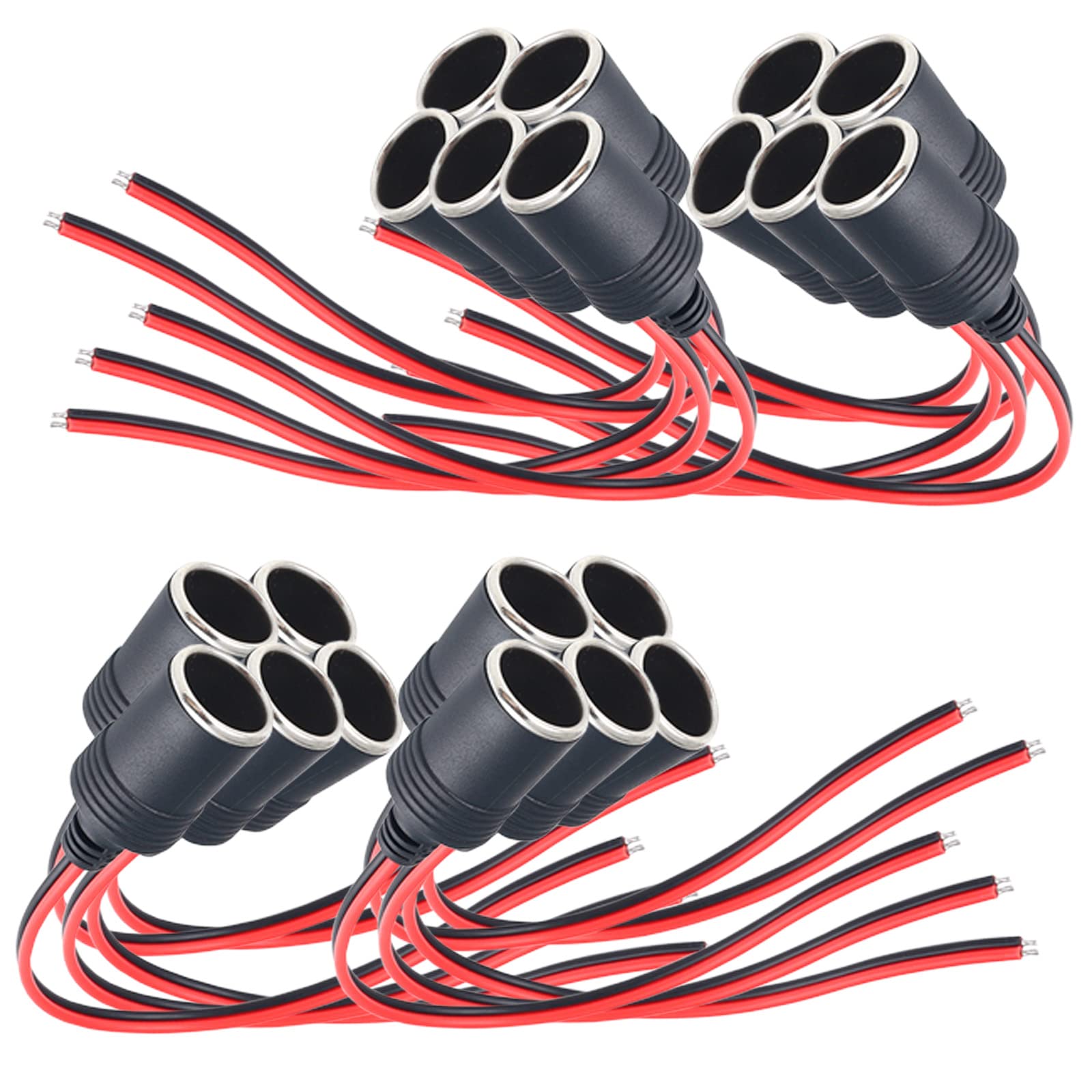 モデルノ ラ テール メスソケット コード付き 車 シガーソケット 車の電源ソケット 5個 10個 20個 30個 YM-216-CG (20個セット)商品画像