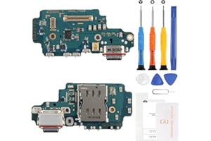 [US Version] for Samsung Galaxy S24 Ultra USB Type-C Charging Port Flex Cable Replacement with Tools - Compatible with SM-S92
