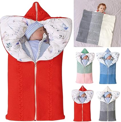Per Sac De Couchage Pour Bebes Nouveau Nes Sac De Couchage Pour Bebes Avec Capuche Pour Les Quatre Saisons Blanc Matelas Et Linge De Lit Couvertures Et Couvertures D Emmaillotage Dwteam In