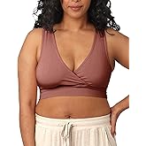 Kindred Bravely French Terry Nursing Bra for Breastfeeding and Sleep, Racerback Crossover, Soft and Stretchy Maternity Bra