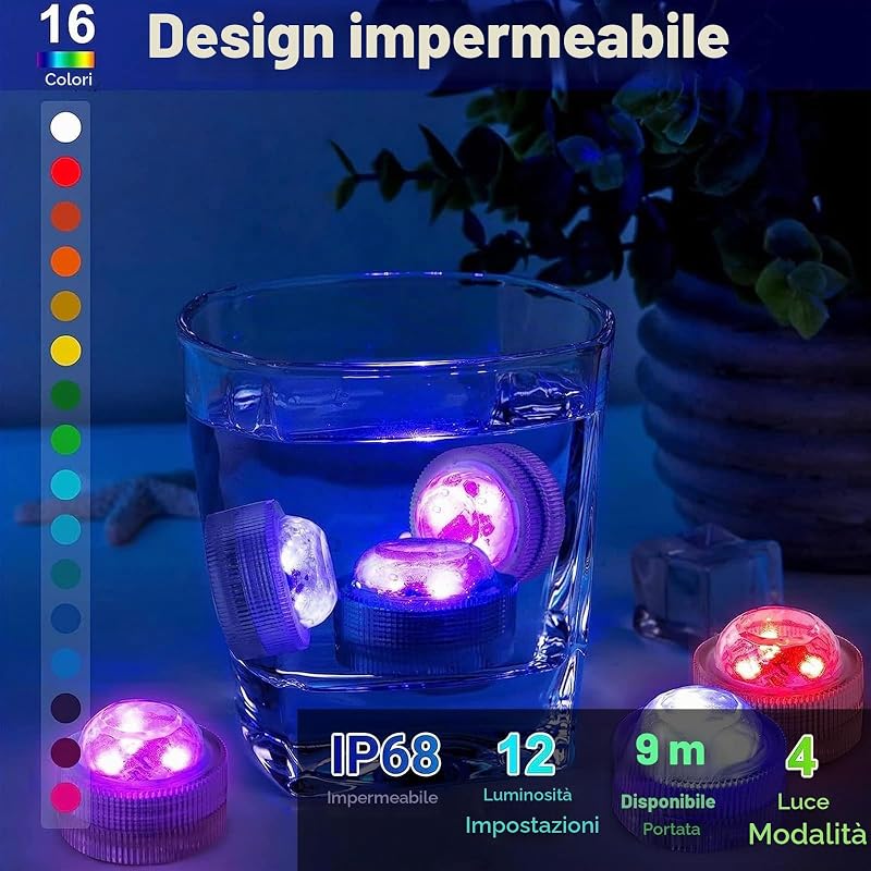 Palloni da Spiaggia LED Gonfiabili,2 Pezzi Pallone da Spiaggia Illuminato,Gonfiabile LED Palla da Spiaggias,Pallone Gonfiabile,per Feste in Spiaggias,Feste in Piscina