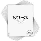 Golden State Art, 8x10 Backing Board Only, 4-Ply Thick 100 Single Backer Boards for Frame, Photo, Print