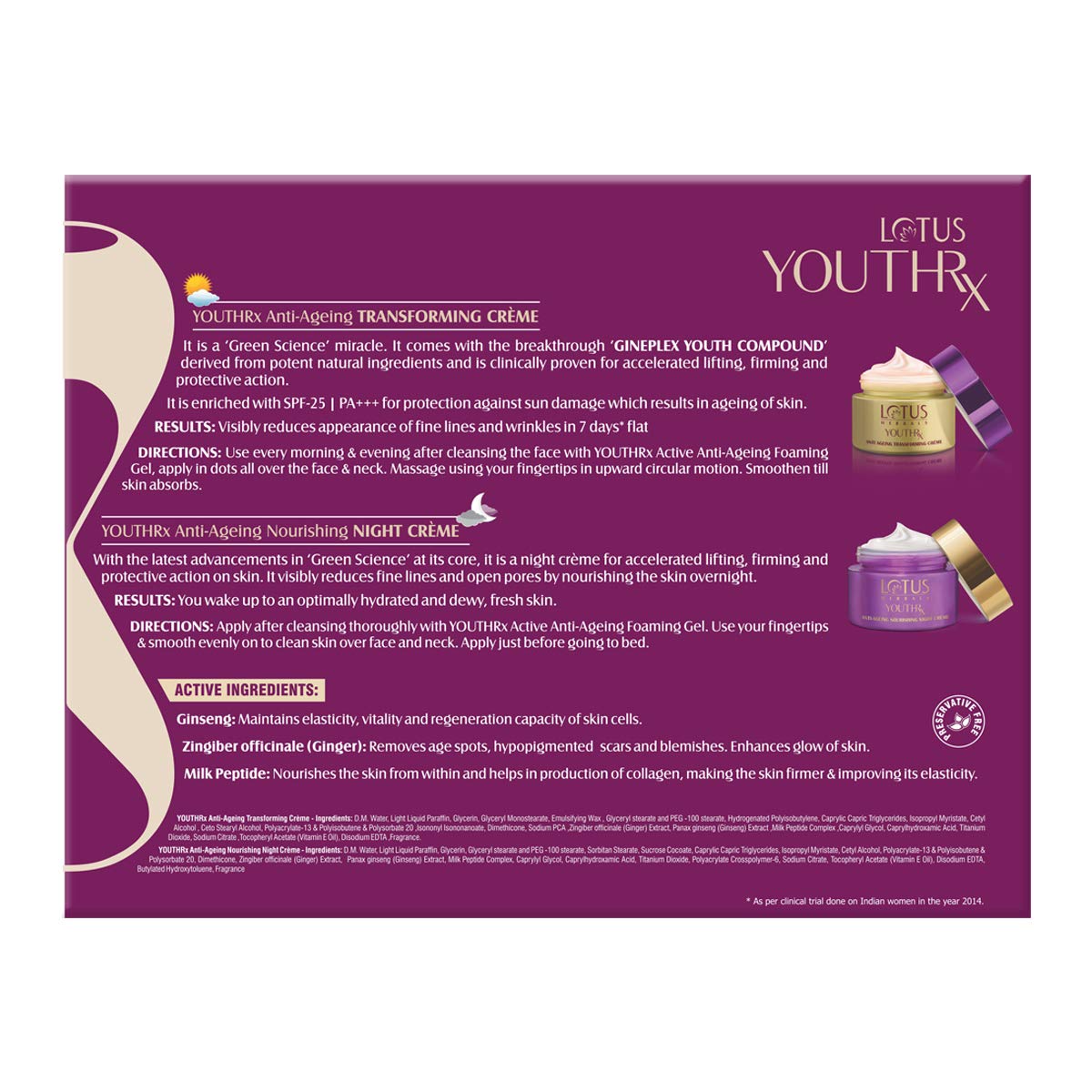 lotus youthrx day cream