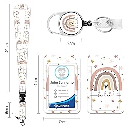 HAKUNEI Be Kind Bohemian Lanyards for ID Badges
