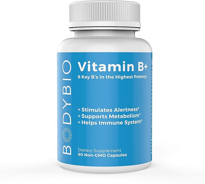 BodyBio Vitamin B Complex including B1, B2, B3, B5, B6