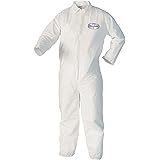 Kleenguard A40 Liquid & Particle Protection Coveralls (37686), Zip Front, Open Wrists & Ankles, White, XL, Vending Machine Re
