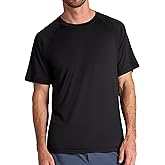 Gaiam Mens Everyday Basic Raglan Top, Standard Fit, Stretch Midweight Jersey Material