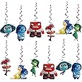 12Pcs Inside Out Hanging Swirls Ceiling Streamers Decorations, Inside Out Birthday Party Decorationss Supplie