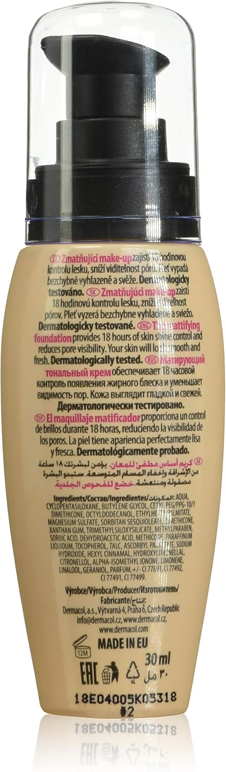 Dermacol Matt Control Make-Up No. 2, 223, 30 ml (Pack of 1) - Image 3