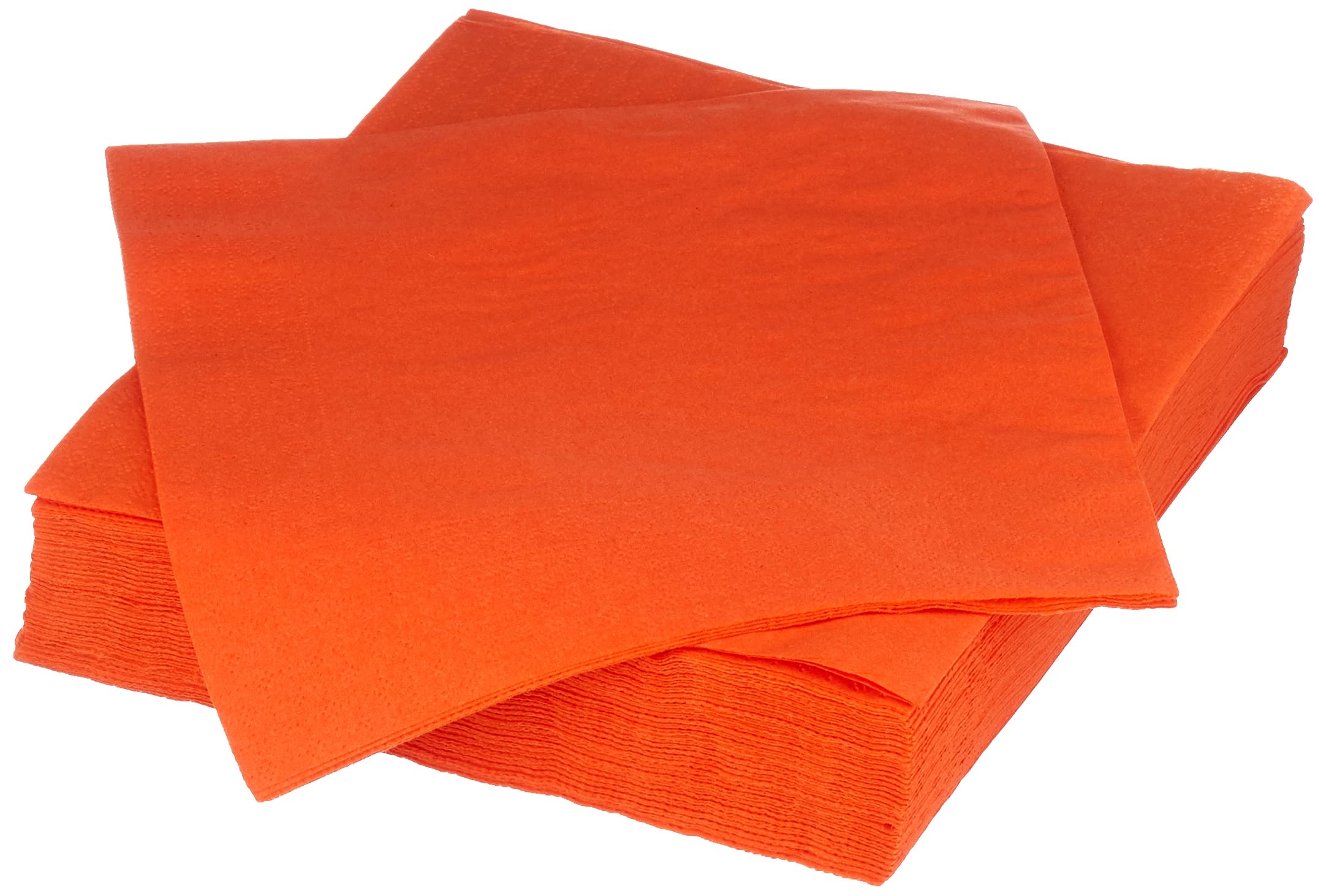 MORIGAMI SER42207310 Napkin 40 x 40, 2 Ply, 1/4 Fold, 100 Napkins, 2 Ply Smooth with Valance, Orange