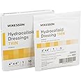McKesson Hydrocolloid Dressing, Sterile, Thin, 4 in x 4 in, 10 Count, 1 Pack